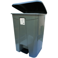 Cos de gunoi, din plastic, cu pedala si capac, capacitate 30 L, 36 x 32 x 49 CM